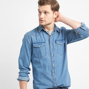 Men/Uni Timberland Long Sleeve Button Down Medium